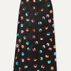 Kelly sequin-embellished silk and Tencel-blend sat